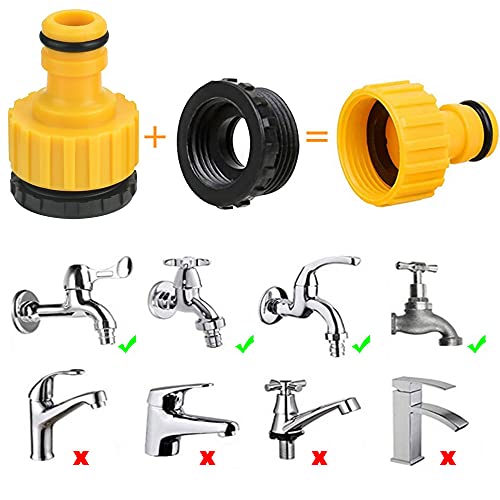 20 st tuin slang connector set,10 slang eind connector5 dubbele mannelijke slang connector extender, 5st 2 in-1 kunststof tuin slang kraan connector draadkraan adapter voor 5