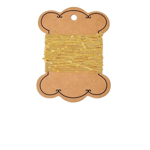 16,40 Voeten (5m) koperen ketting koppeling, Sieraden ketting gevlochten ketting voor sieraden het maken van ambachtelijke DIY Tassen Wallet Supplies,Goud Link armbanden