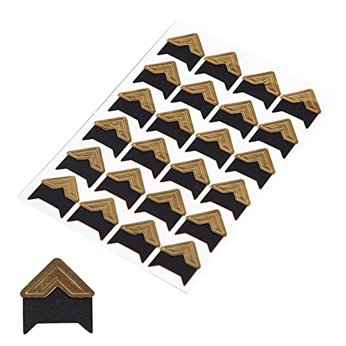360PCS Foto's Montage Sticker,Foto Hoeken Stickers Zelfklevend voor DIY Scrapbook,Foto Album, Trip Journal,Geheugenboek of Dairy-Gold