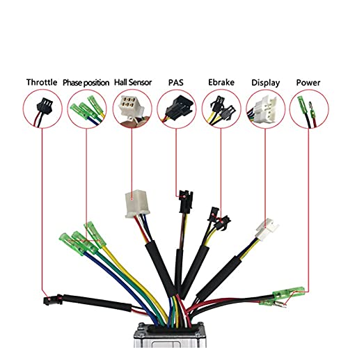 36V/48V 250W elektrische motorcontroller Kit elektrische motor borstelloos 7a Controller Kit met KT - LCD5 Display Panel Sensor Throttle voor elektrische fiets 5