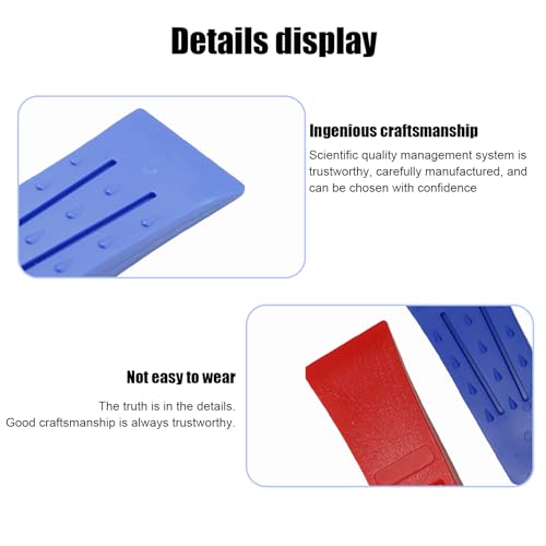 2 stuks Plastic Forestry Wedges, Split Wedge voor hout, platte Wedge Plastic, Lumberjack Accessoires, Boom Val Wedge voor gecontroleerde boom Vallen 3