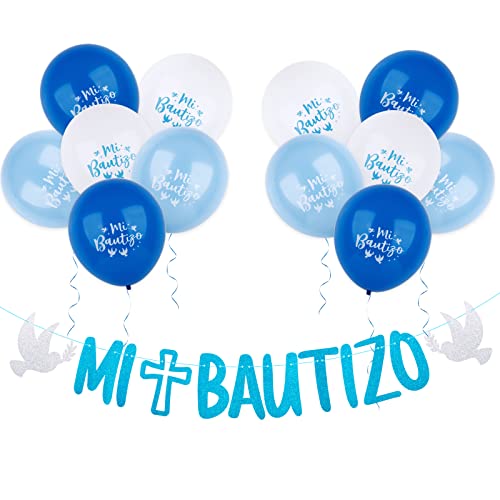 Mi Bautizo decoratie (blauw)