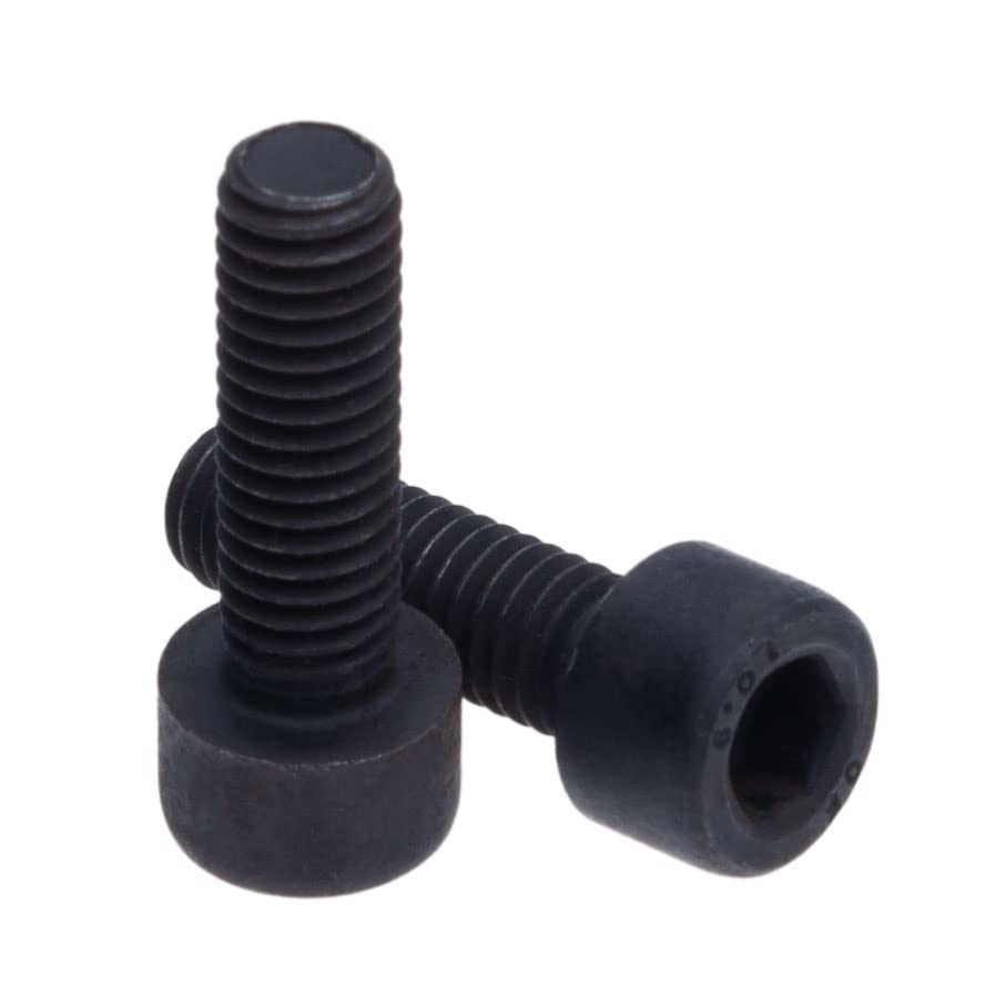 Cilinder Hex Head Socket Schroeven M6 (verpakking van 10) Staalgraad 10.9 Hexagon Socket Socket Allen Wrench Schroef Bolts Draadbevestigingen Cilindrisch gecertificeerde standaard DIN912 Zwart (6mm x 50mm) 3