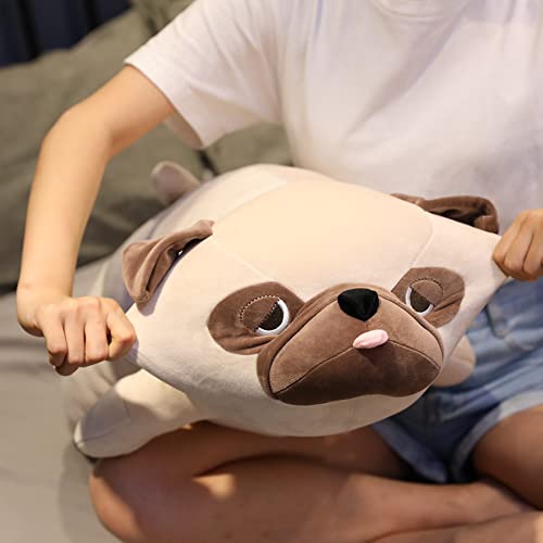 Pug pluche speelgoed, 50 cm, Lying Dog, pluche speelgoed, dier Kussen, schattig dier pop, Fluffy knuffel, cartoon pug Kussen, gevulde pluche gevulde speelgoed, knuffelspeelgoed, cadeau 4