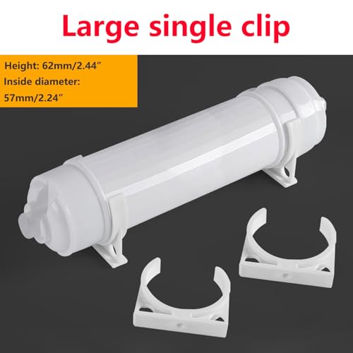 2 stuks plastic waterpijpklemmen, 56 x 64mm enkele klemmen 4