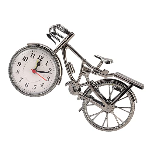 Bureau Bike Clock Batterij Bediende Vintage Bureaublad alarmklok Compacte Art Ornament Decoratieve Realistische Slaapzaal Home Dagelijkse Decoratie 4