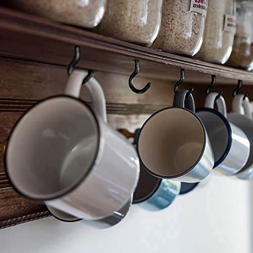 4X30mm C Shape Hook Schroeven (verpakking van 25), Cup Hooks, M4 oogschroef, Open Loop Wall Hanger, Schroef-in Zelf Tapping Plafond bevestigingen voor LED-lampen, Kerstversieringen, Planten 4