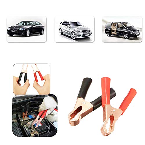 16 stuks Geïsoleerde Crocodile Clips, Auto Crocodile Clips, Batterijkabel Clips, Grote Hardware Crocodile Clamp set voor elektrische test schakelen