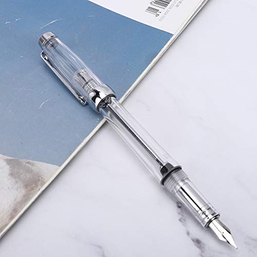 Grote Capaciteit Fountain Pen met Transparante Business Schrijven Pen, Geschikt voor Tekenen en Algemeen Handschrift. Ideaal voor feestdagen, kerstmis, verjaardagen. Glad