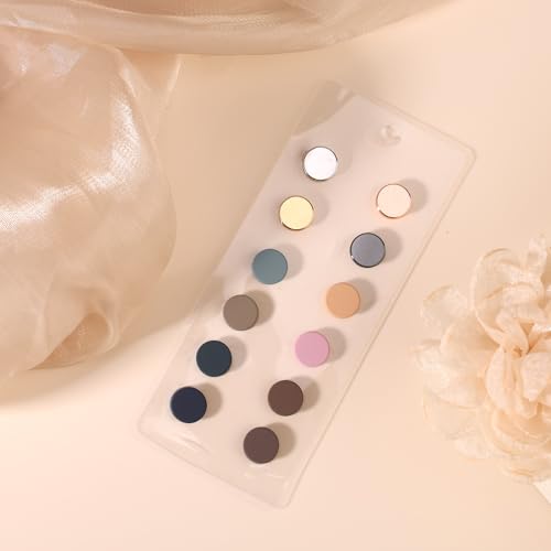 12 st Sterke Hijab Magnetische Pins, Kleurrijke No-Snag Brooch Pins Pinless Sjaal Sluiting Multifunctionele Hijab Magnetische Knoppen voor Vrouwen Kleding Jurk Veilig Onzichtbaar Vaste 3