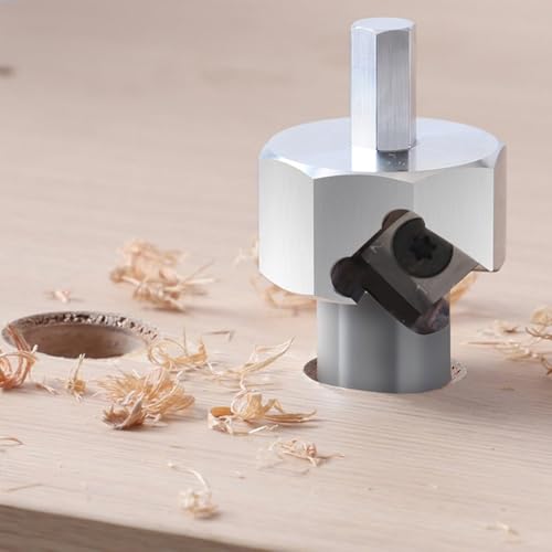 Houtbewerking Hondenhol Chamfer Reamer Tool 20mm 9mm Hex Shank gepolijst oppervlak compatibel met standaard boren 5