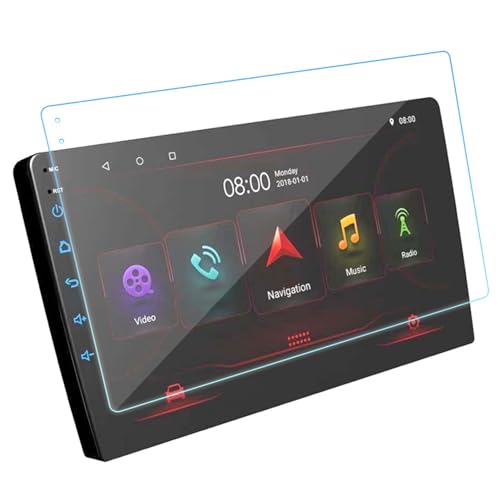Navigation Screen Protector Anti Glare Anti-vingerafdruk Centrale controle Getemperde film met schoonmaakkit voor auto (9 inch)