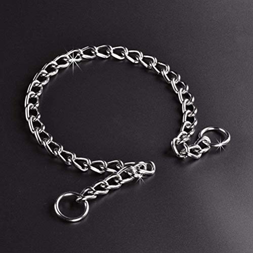 Metalen Hondenhalsband, Hondenhalsband, Hondenhalsband, Roestvrij staal Training Hangs, Sterke Roestvrij stalen metalen schakels, Slip kettinghalsband