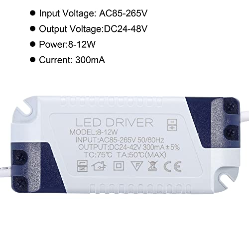 8-12W 300mA LED Drive, AC 85-265V uitgang 24-42V DC Vrouwelijke Constante Connector Huidige roodheid Transformer Externe Transformer Voeding LED plafondlamp 4