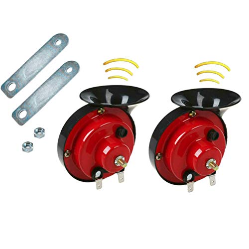 Auto elektrische Snail Horn, Motorfiets 12V 300dB treinhoorn voor vrachtwagens Air elektrische Snail Horn motorfiets Snail Horn voor auto motorfiets (2Scs)