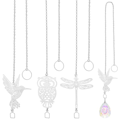Sun Catcher Hooks and Chains for Hanging, 9 Pieces, 3 Styles, Sunshine Catcher, Kettingen voor hangers, Craft Sets Home en Garden Decoration, 493-510m m