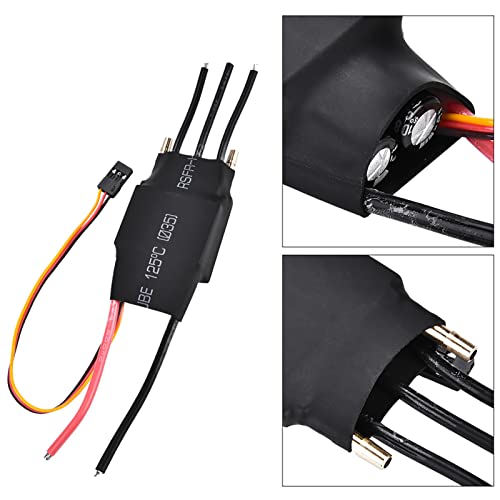 RC Boat Esc 60A 40A Brushless Esc Water Cooled Black PBC 60A Brushless Esc Water Cooling Electric Speed Controller met 5V 3A Ubec voor RC Boat Model 5