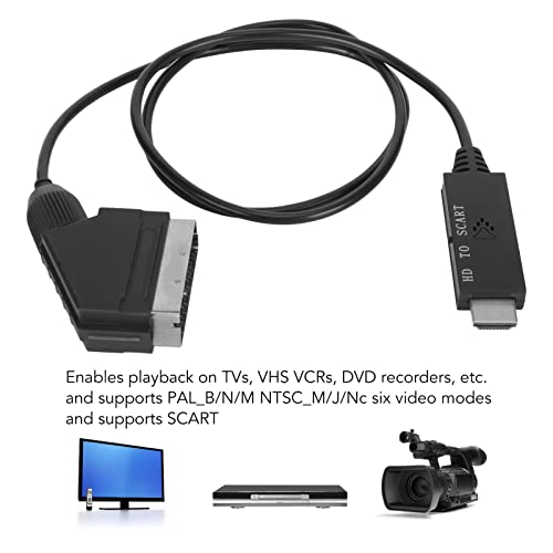 HD Multimedia Interface om Scart Converter Adapter Kabel voor TV, VHS VCR, DVD 3