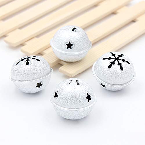 24 x Snowflake Bell Kerstboom Hangers Goud Zilver voor kerstversiering