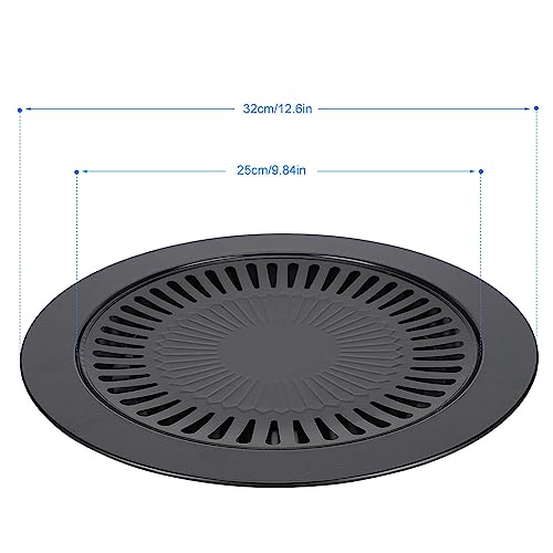 Koreaanse BBQ Grill Pan, Rookloze Ronde Nonstick Griddle BBQ Braadplaat Cooktop Nonstick voor keukengerei 4