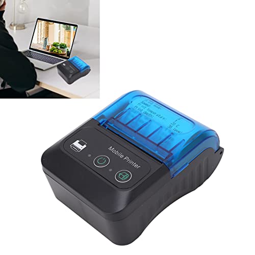 Minithermische printer, 58 mm, ontwerpbaar, voor QR-codes, 5 inch, ontwerploos, USB, thermische printer voor motorkappen, voor flitskaarten, doe-het-zelf, dagboek, foto, notities, cadeau voor 3