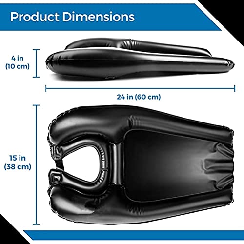 Opblaasbare haarbank opblaasbaar Shampoo Aanrecht Badhulp Wash Haar mobiel PVC Wasbekken voor haar wassen Hulp voor zwangere vrouwen, ouderen 3