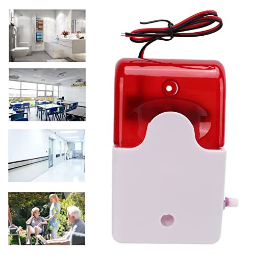 Geluid licht alarm, bekabelde strobe sirene, verstelbare schokbestendig Veiligheidswaarschuwingsapparaat - Flash rood licht en meer dan 110db High Decibel Buzzer Design (220V) 3