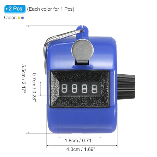 Klikteller, Digital Mechanical Handheld Tally Click Coaching Brei Golf, Lap, Vissen