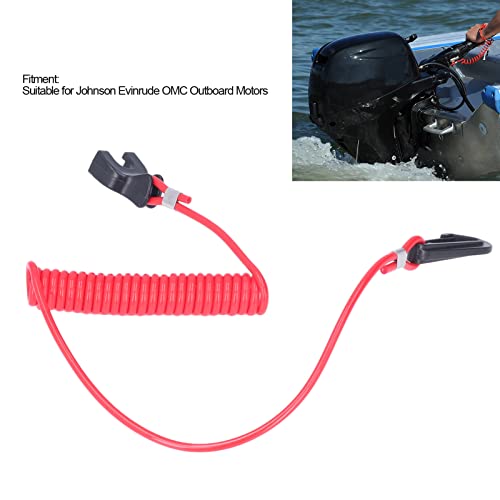 Noodstopschakelaar Safety Cord Tether 0176288 Noodtouw voor Evinrude OMC Buitenboordmotoren 4