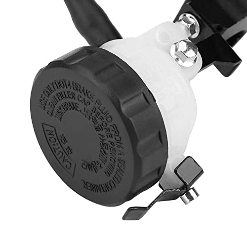 Motorfiets rem Hoofdcilinder Levers, Universal 7/8" (22mm) CNC Aluminium Brake Clutch Hoofdcilinder Reservoir Levers Set Black 4