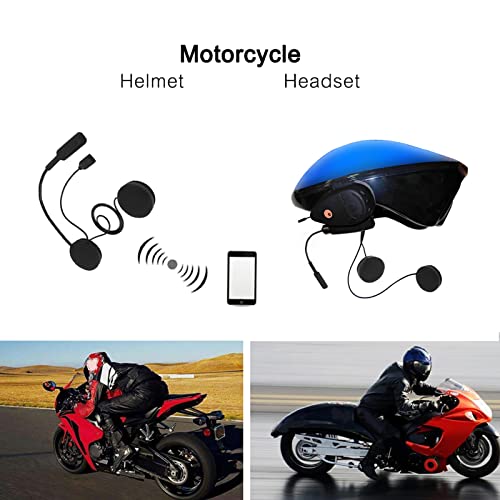 Motorfiets Helm Bluetooth Intercom, Draadloze Hands-vrije Hoofdtelefoon Telefoon Microfoon Waterdichte Winddichte Headset voor Fietsen/Skiën/Mountainering/Concert/Gymnasium