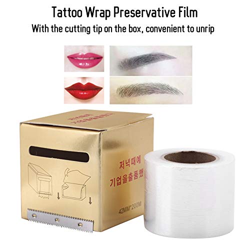 Tattoo Behoud film, Eyebrow Tattoo Plastic Film Eyebrow Tattoo Make-up Supplies voor Eyebrow Eyeline Tattoo Lip en Tattoo, Cover Film voor Vrouwen(#1)