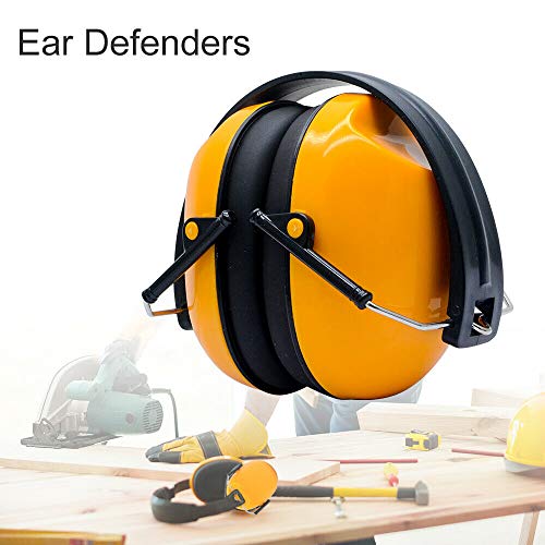 Schieten Earmuffs, Gehoorbescherming, Geluidsreductie, Geluid Versterking, Veiligheid Earmuffs, NRR, Ideaal voor schieten en jagen, Geel, L, Geel, S 5