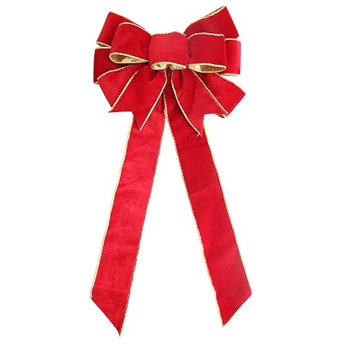 60cm Grote Bow Kerst Bows Kerst Bow Velvet Bows Decoratieve Bow Enorme Bows Egg Day Bows voor Kerstmis Decoratie Verjaardag Valentijnsdag Bruiloft Party, Rood