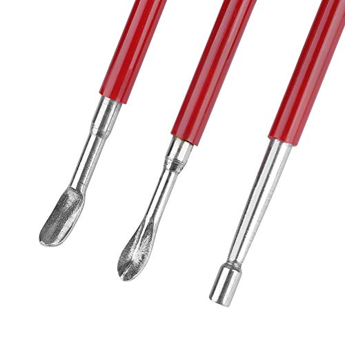 3Pcs leer Craft Tool DIY Carving Stylus Tool Modeling Splicing Embossing Lepel Carving Tool Kit Dotting Tool 4