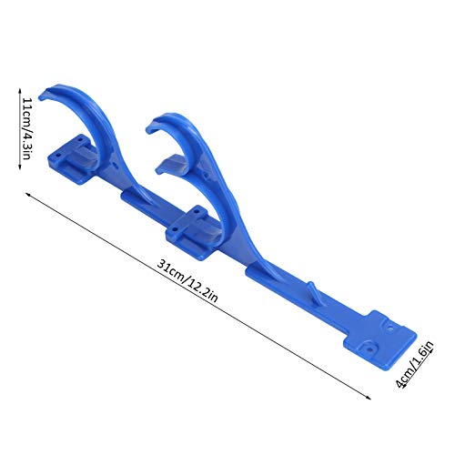 Plastic zwembad hanger, zwembad houder plaatsen telescopische staaf vacuüm slang haak met schroeven voor pool telescopische paal vacuüm slang blad skimmer