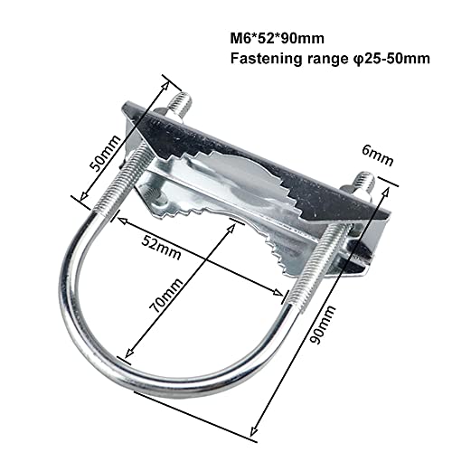 Zee 2 st Roestvrij stalen Antenna houder, U Bolts, bevestigingsmateriaal, Antenna Mast Klem, V Emmer houder, Buiten Antenna Accessoires