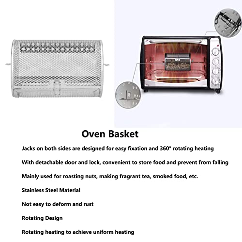 12x12x18cm Air Fryer Pan Mand 360 Swivel Fryer Mand Fryer Mand Set Roestvrij stalen bakgereedschap voor Keuken Elektrische Oven 5