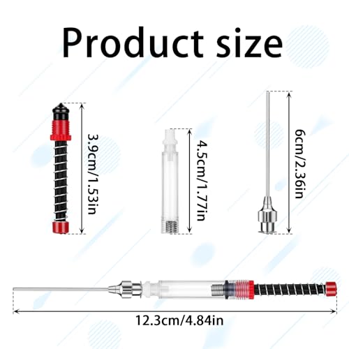Verpakking van 6 fontein Pen, inktspray Refill, 3,4mm Drill Diameter, fontein Pen, Converter, inkt fontein Pen, Blunt naald Tip spuit voor fontein Pen