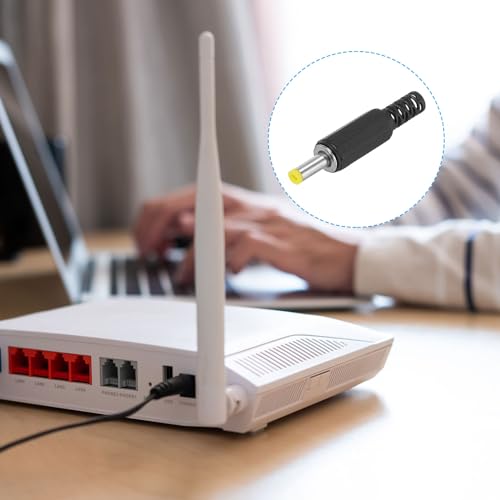 4 x 1,7 mm gelijkstroom Man Plug voeding eindigt, 5 st DIY DC Barrel Connector vervanging, geel 5