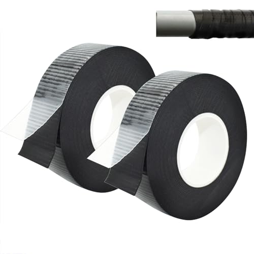 Verpakking van 2 Zelfverzegelende kleefband 5 m x 23 mm x 0,8 mm Zelfdichtende Tape Isolatie Tape Zwarte Afdichting Tape Zelfklevend Waterdicht voor slangen, Nood Reparatie Kabel Isolatie