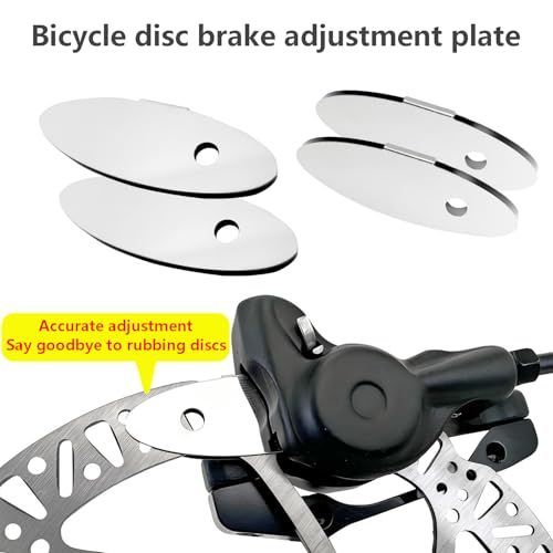 4PCS Schijfrem Padden Fietsaanpassing gereedschap, 304 Stainless Steel Disc Remspacer, Fietsschijf Brake Gap Regelgever, voor Mountain Bikes 4