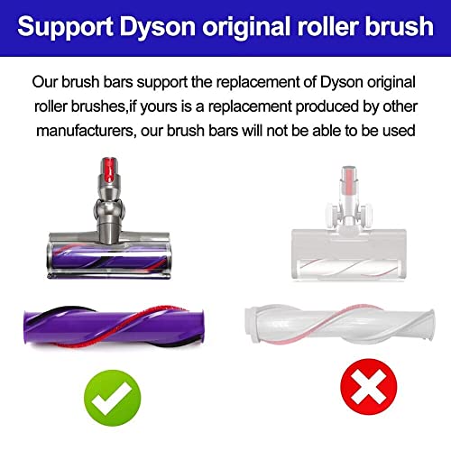4 pluche Strips Alleen voor Dyson Original V8 V10 Direct Drive Roller Borstel Strips met Schroevendraaier