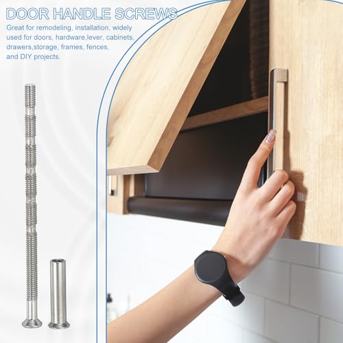 Kast handvat schroeven M5x60, set van 10 druppels schroeven lade schroef Phillips aandrijving verzonken kop schroeven met mouw voor deurgreep hendel 5