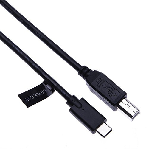 Type C naar USB B-printerkabel Compatibel met HP Deskjet, Officejet, Scanjet, LaserJet, Photosmart, Envy, Lexmark, Samsung, Chromebook Pixel, Lenovo Yoga 900, Dell XPS, ASUS ZenBook 3m