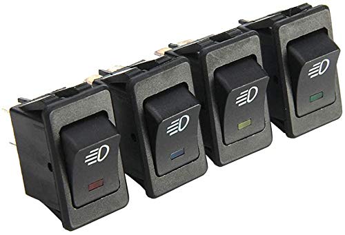 35 A 12 V autoschakelaar, waterdicht, verlicht, LED, 4 Pin verandering, Rocker Switch, Rocker Switch, Aan/uitschakelaar voor mistlichten, koplampen