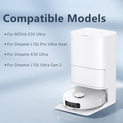 16 st Accessoire Set voor Droom Mova E30 Ultra Stofzuiger, 1 Hoofdborstel 6 Zijborstel 2 Filter 4 Mop Pad 2 Stofzak 1 Schoonmaakborstel