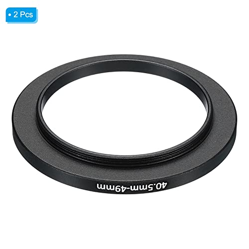 40,5mm-49mm Metalen Take Off Ring 2Pcs Camera Lens Filter Adapter Ring Aluminium Filter Adapter Ring voor Camera Ones Hood Zwart 3