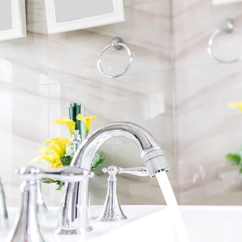 2 stuks draaibare waterkraan Zilver Roestvrij stalen water Saver Keuken Aanrecht Water Saver Geschikt voor gezinnen, hotels, openbare gebouwen 4