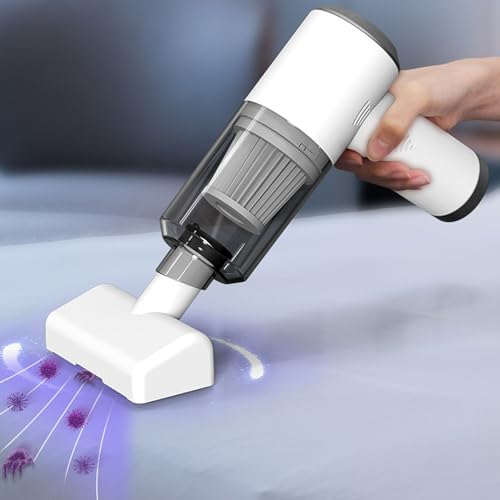 Mini handheld Stofzuiger, Stofmijtcontrole, Cordless Stofzuiger voor het verwijderen van bedden, banken en Tapijten, met licht, krachtig en snel ontwerp 5